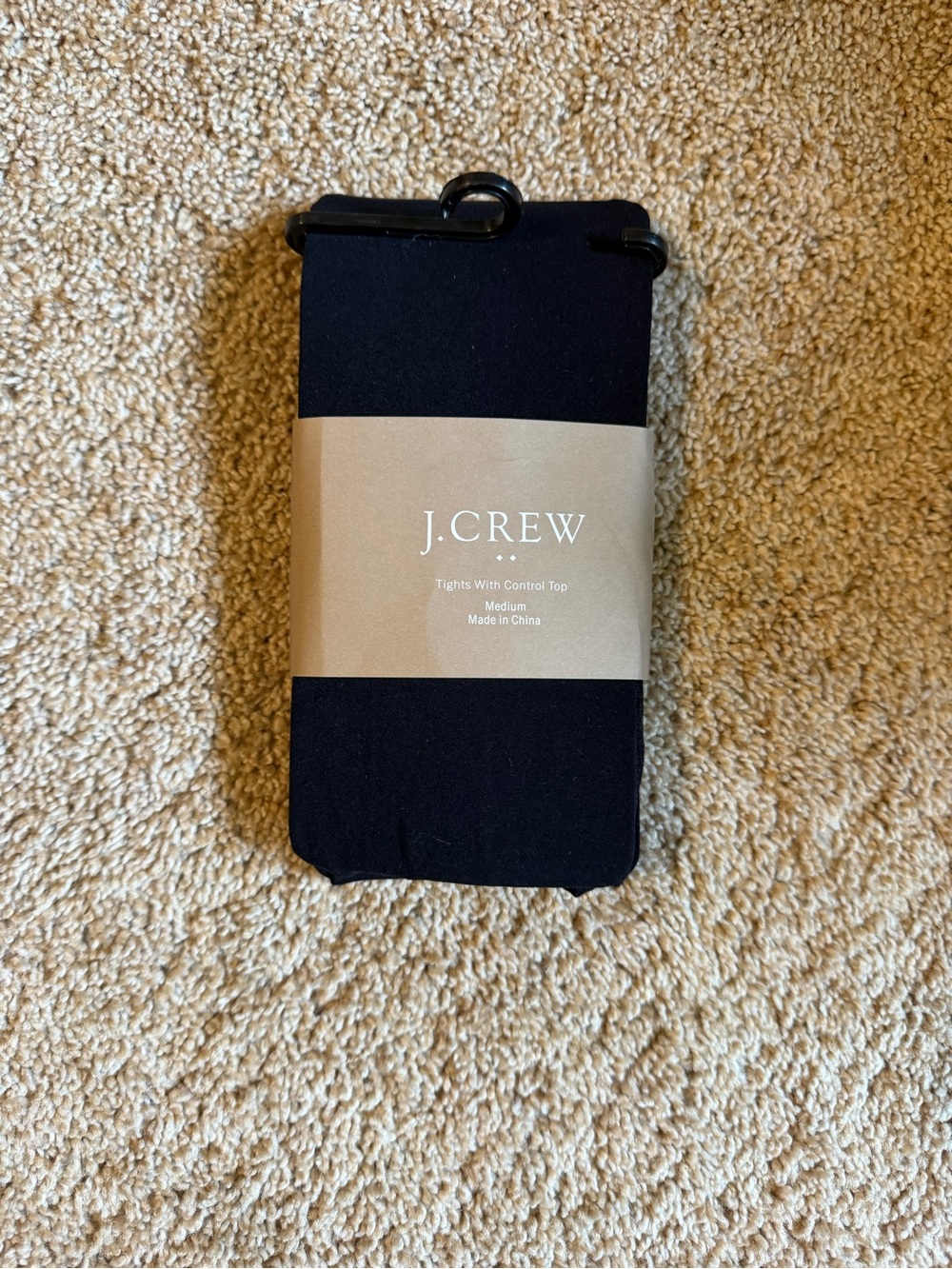 J. Crew Black Control-Top Tights